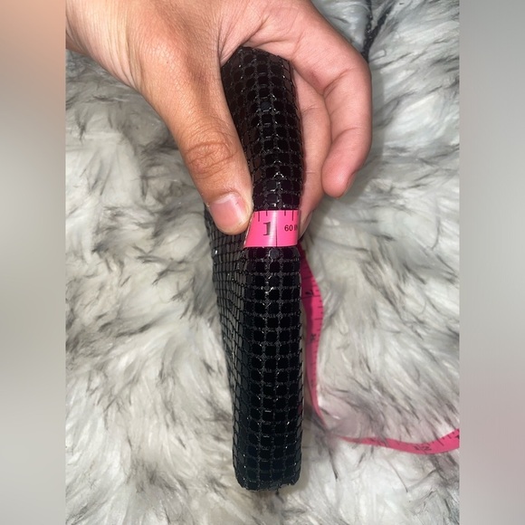 Tiny beaded crossbody black sequin purse travel bag party bag club bag - Picture 11 of 11